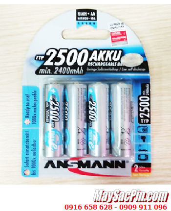 Ansman AA2500mAh; Pin sạc NiMh AA 1.2v Ansman AA2500mAh Mignon chính hãng (Loại vỉ 4viên)